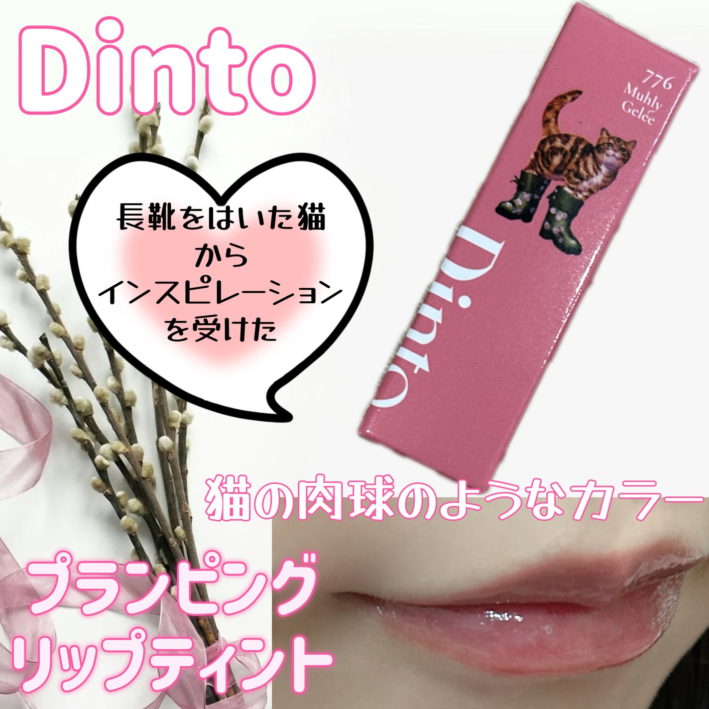(ル・シャ ボテコレクション)ブラーゼリーボリュームリップティント/Dinto/リップティントを使ったクチコミ(1枚目)