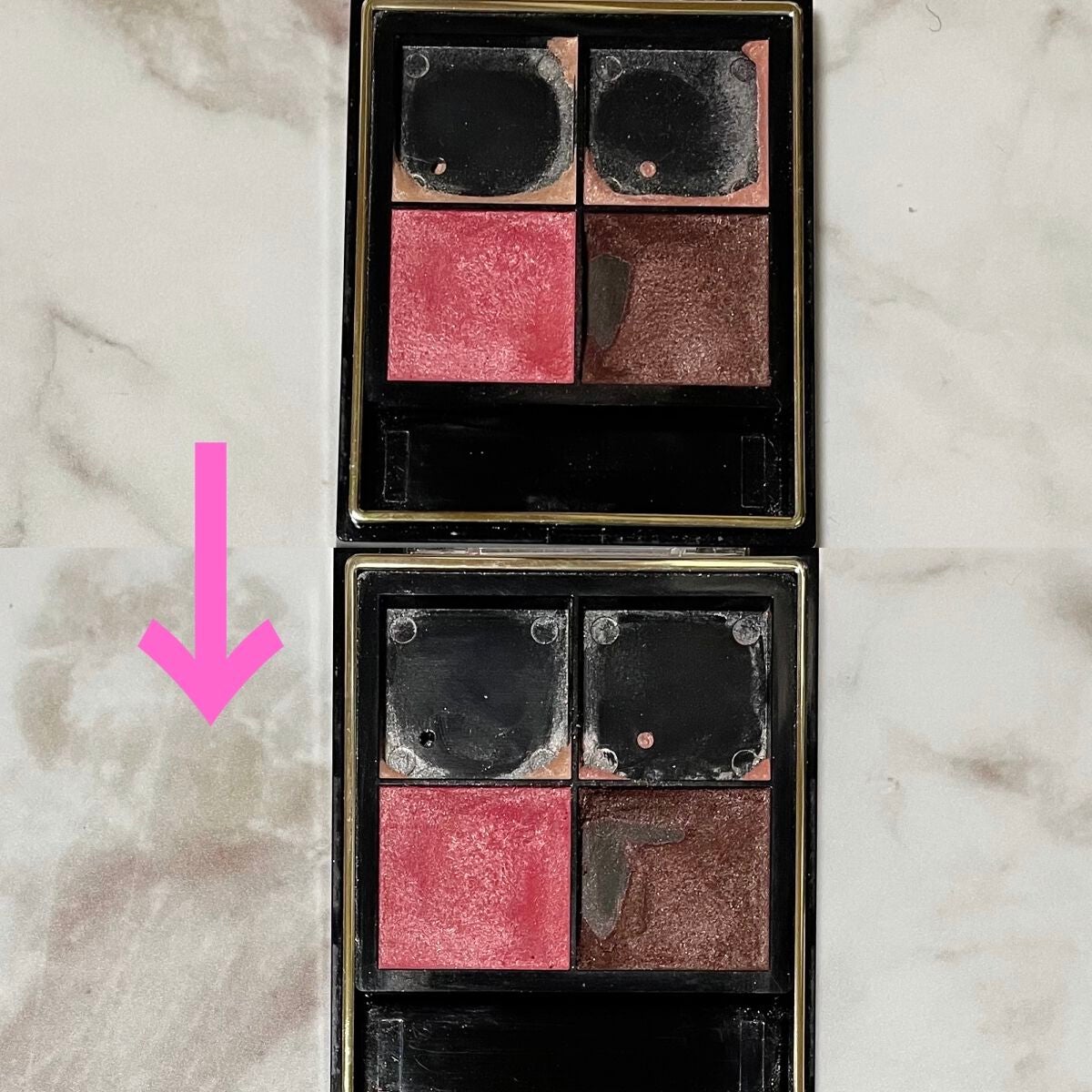 スキニーリッチシャドウ/excel/アイシャドウパレットを使ったクチコミ(3枚目)