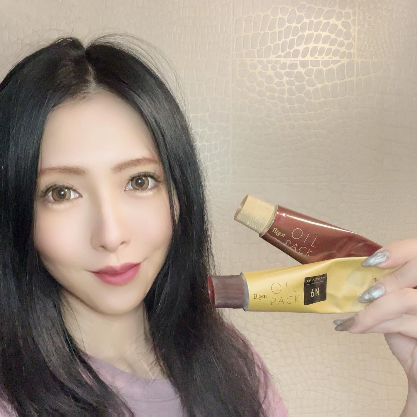 オイルパックカラー/ビゲン/ヘアカラーを使ったクチコミ(1枚目)