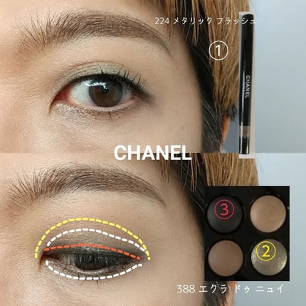 レ キャトル オンブル/CHANEL/アイシャドウパレットを使ったクチコミ(5枚目)