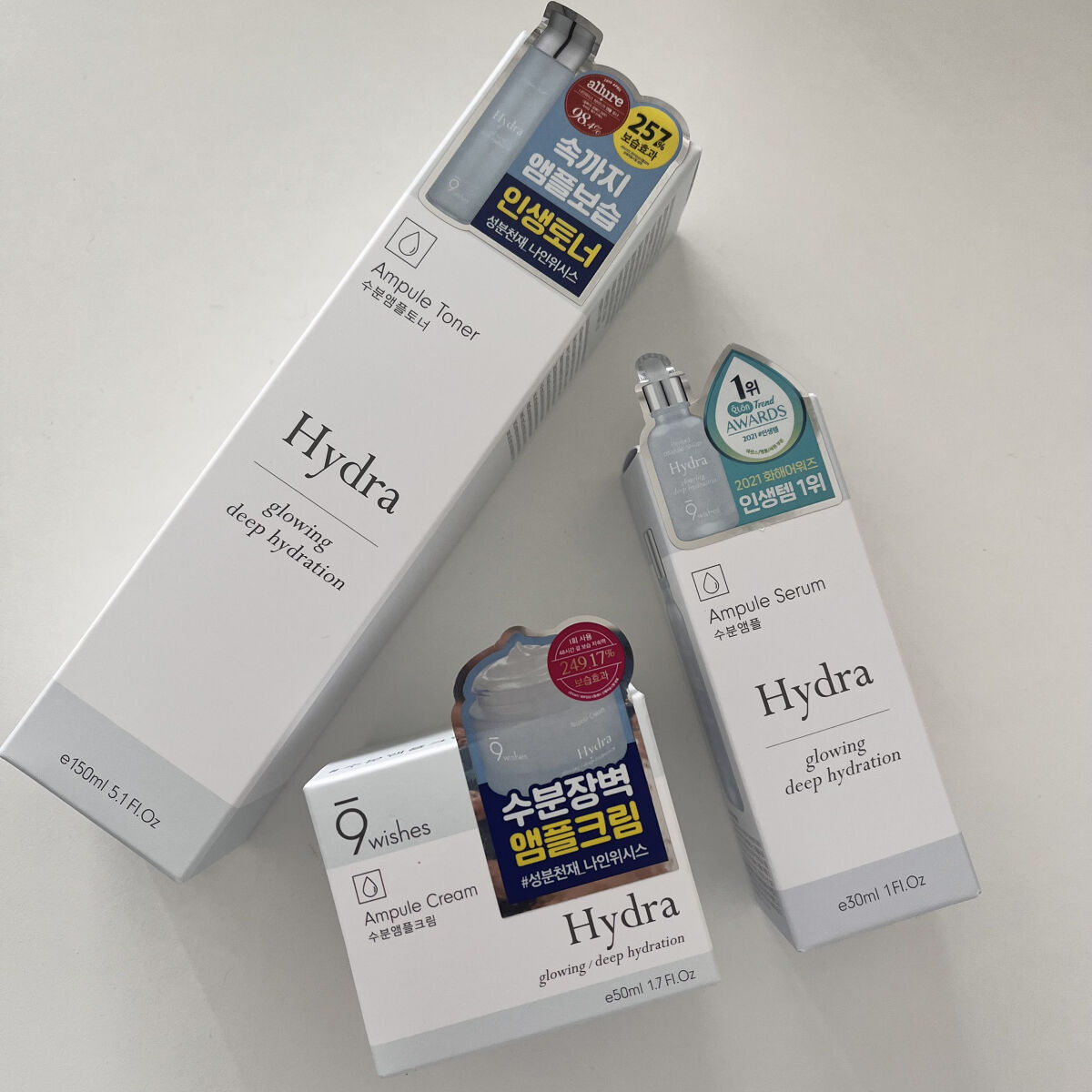 ハイドラアンプルクリーム/9Wishes/フェイスクリームを使ったクチコミ（3枚目）