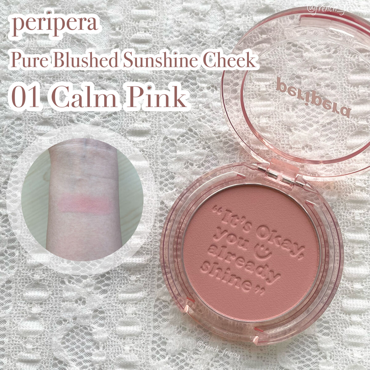 ピュア ブラッシュド サンシャイン チーク/PERIPERA/パウダーチークを使ったクチコミ（1枚目）