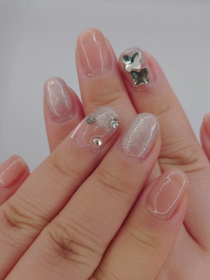 ジェルネイル(ライト対応)/セリア/ジェルネイルを使ったクチコミ(4枚目)