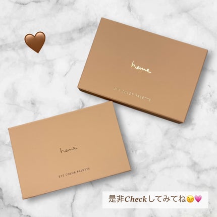 アイカラーパレット オーツミルク/heme/アイシャドウパレットの画像