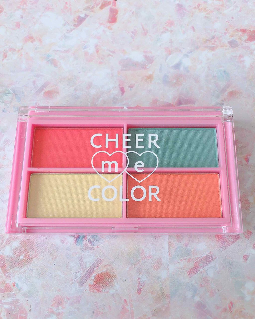 CHEER me COLOR アイシャドウ/セリア/アイシャドウパレットを使ったクチコミ(1枚目)
