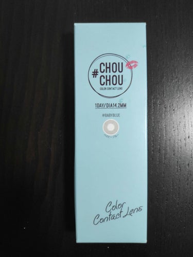 #CHOUCHOU（チュチュ）1day Baby Blue（ベビーブルー）/CHOUCHOU/ワンデー（１DAY）カラコンを使ったクチコミ（1枚目）