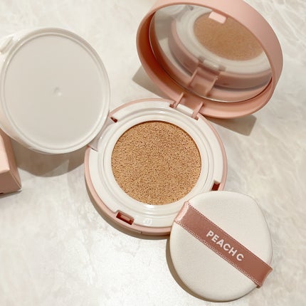 ピーチC フォーカスオン エアーベルベットクッション/Peach C/クッションファンデーションを使ったクチコミ(5枚目)
