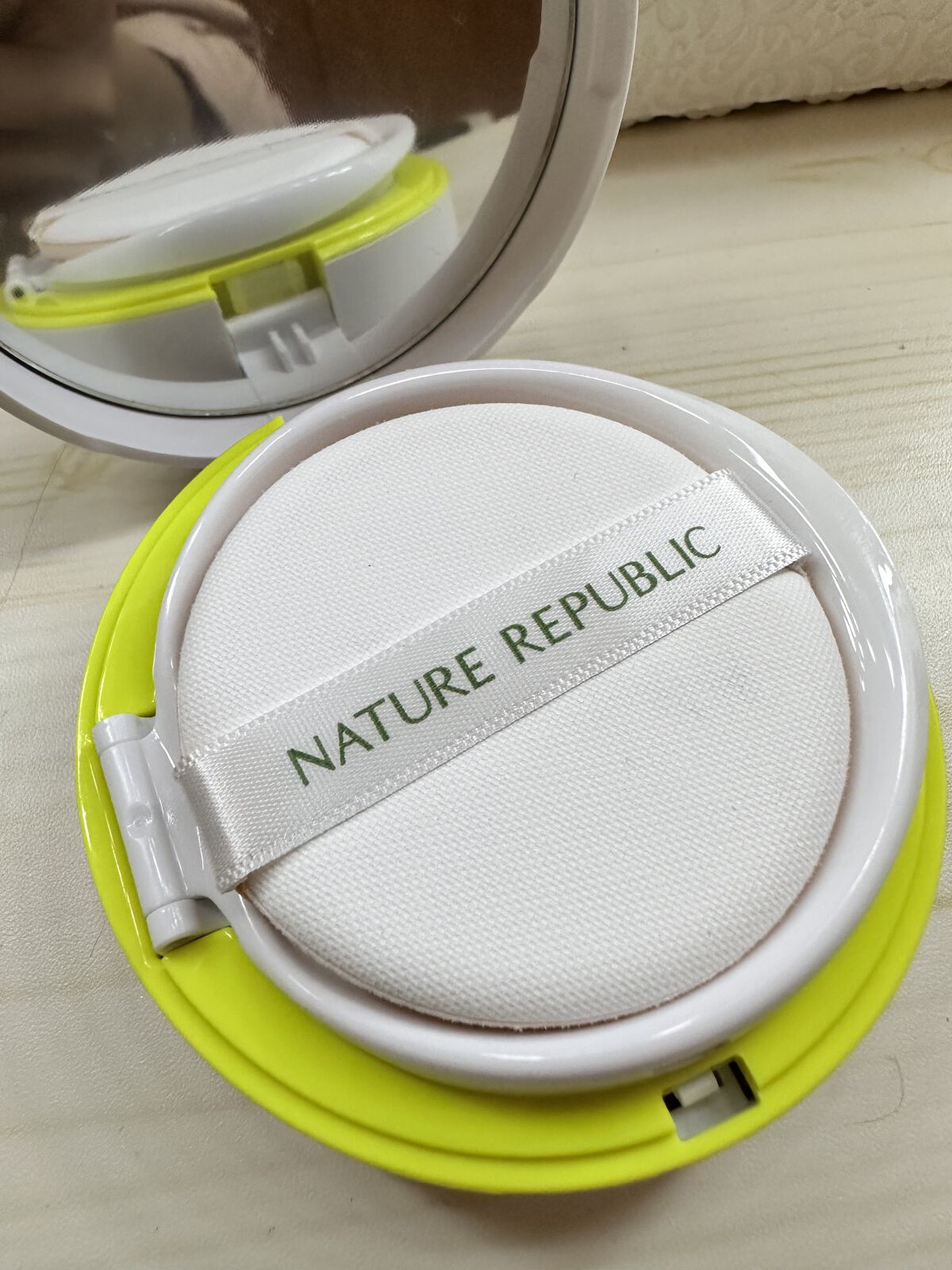 CICA GREEN DERMA The cushion covers skin with soothing effect/ネイチャーリパブリック/クッションファンデーションを使ったクチコミ（2枚目）