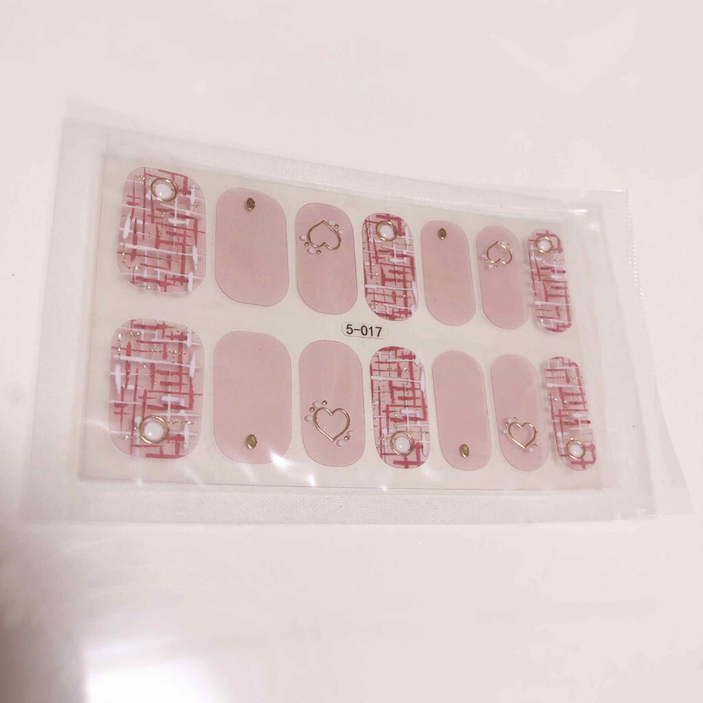 ネイルシール/Qoo10/ネイルシールを使ったクチコミ（2枚目）