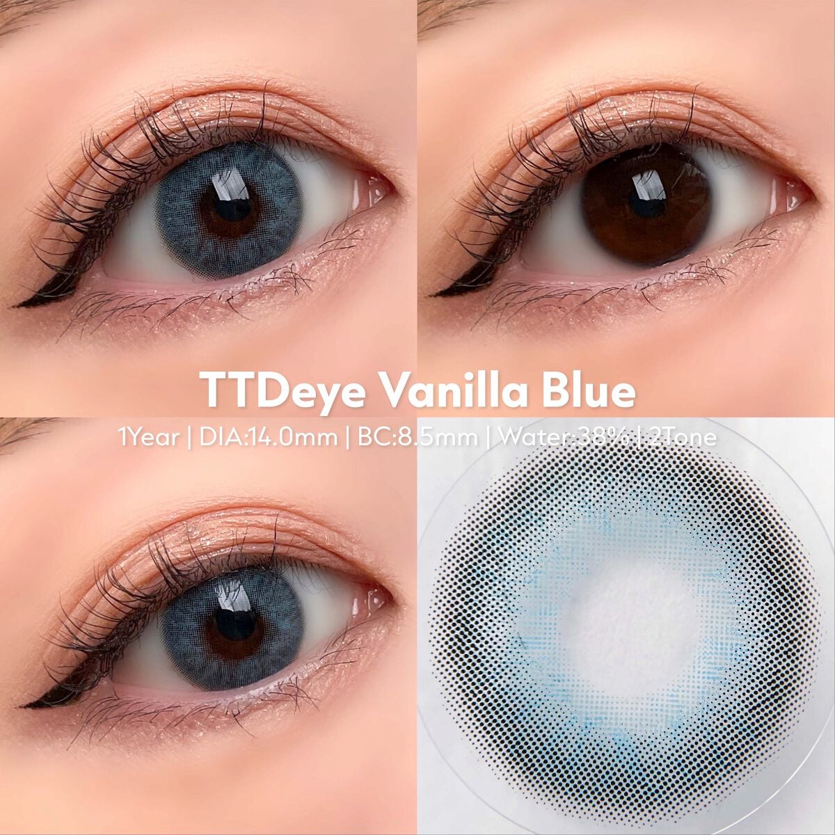 Vanilla Gray/TTDeye/カラーコンタクトレンズを使ったクチコミ(5枚目)