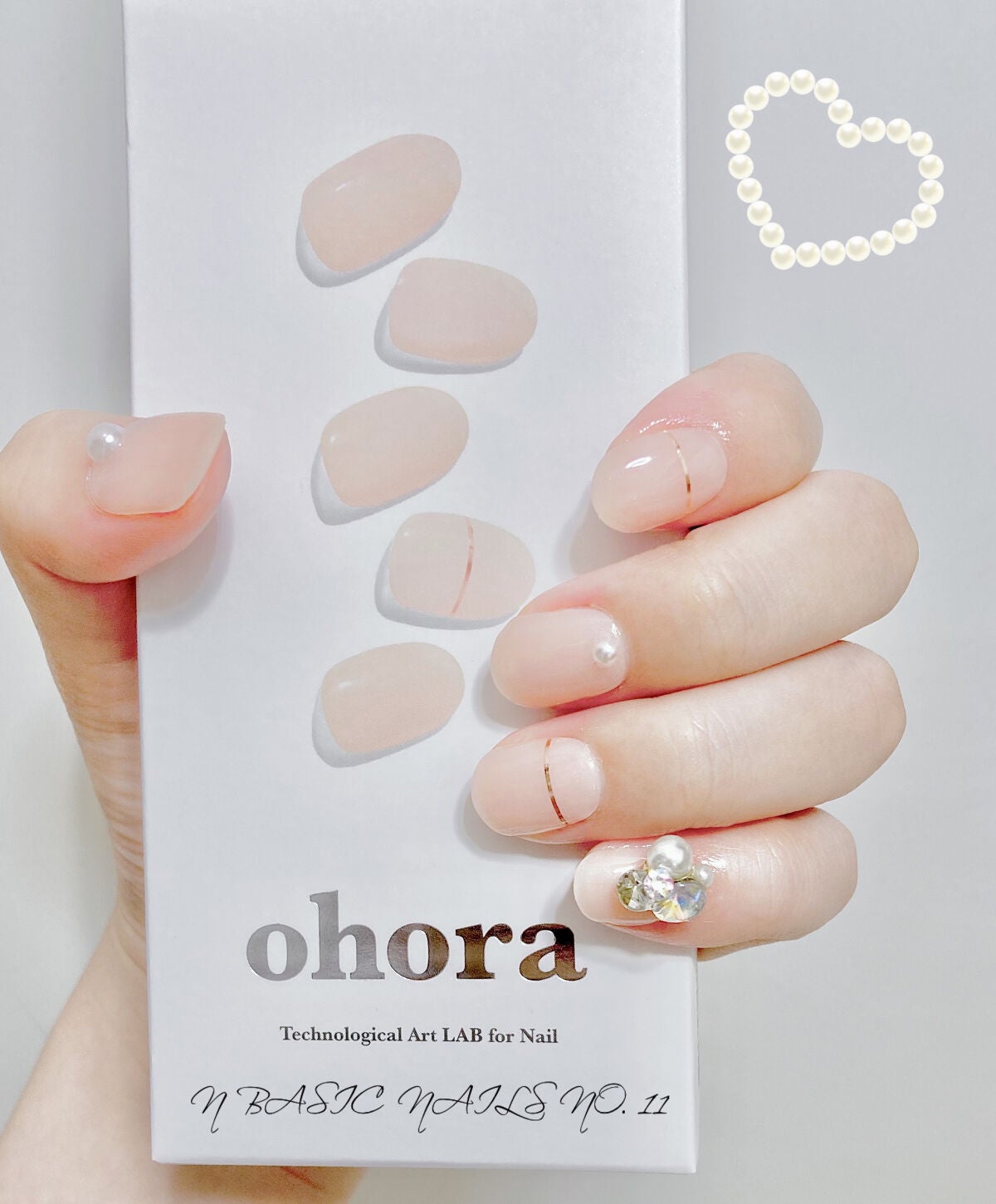 セミキュアジェルネイル(ハンド)/ohora/ネイルシールを使ったクチコミ(1枚目)