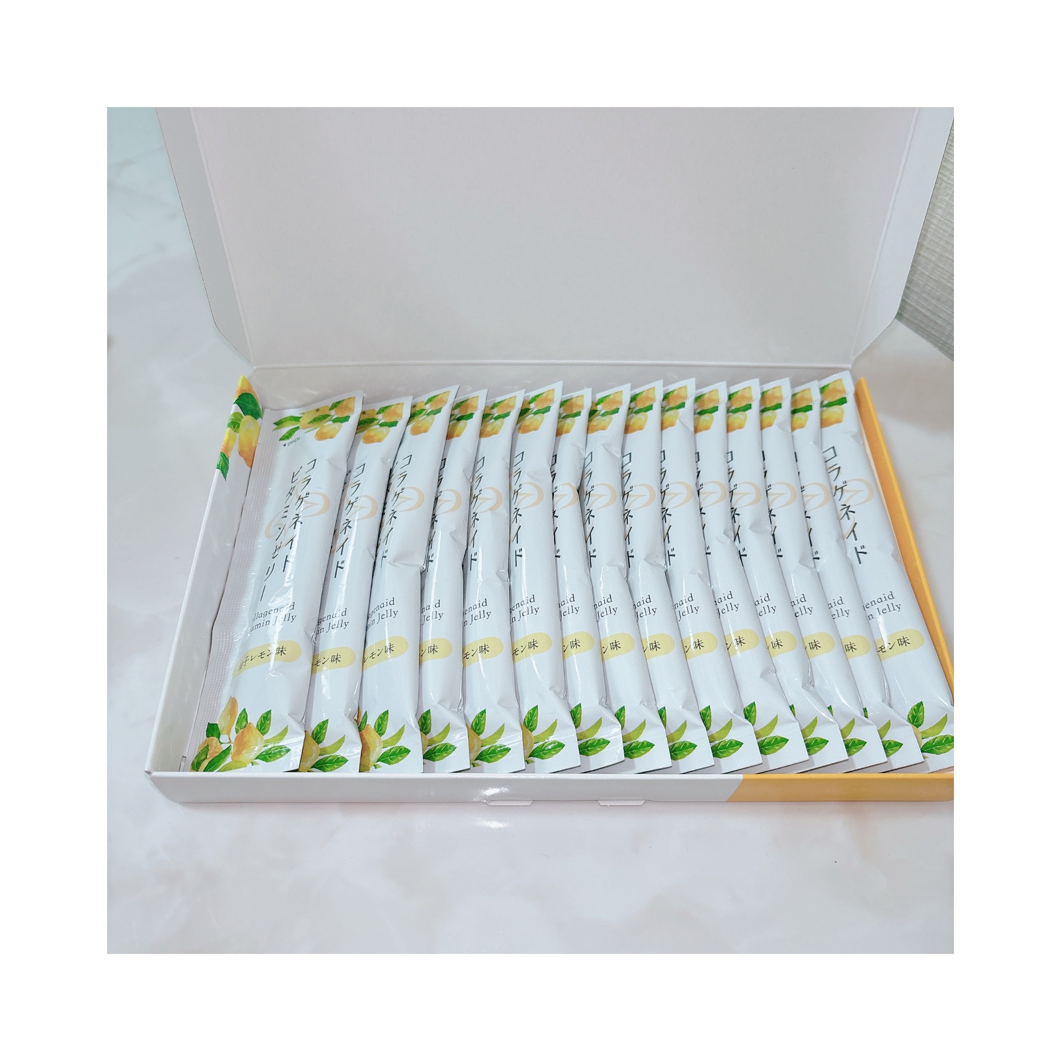 コラゲネイド ビタミンゼリー グレープ味/新田ゼラチンダイレクト/ゼリー飲料を使ったクチコミ（2枚目）