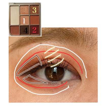 ドットオンムードアイパレット/Heart Percent/アイシャドウパレットを使ったクチコミ(2枚目)