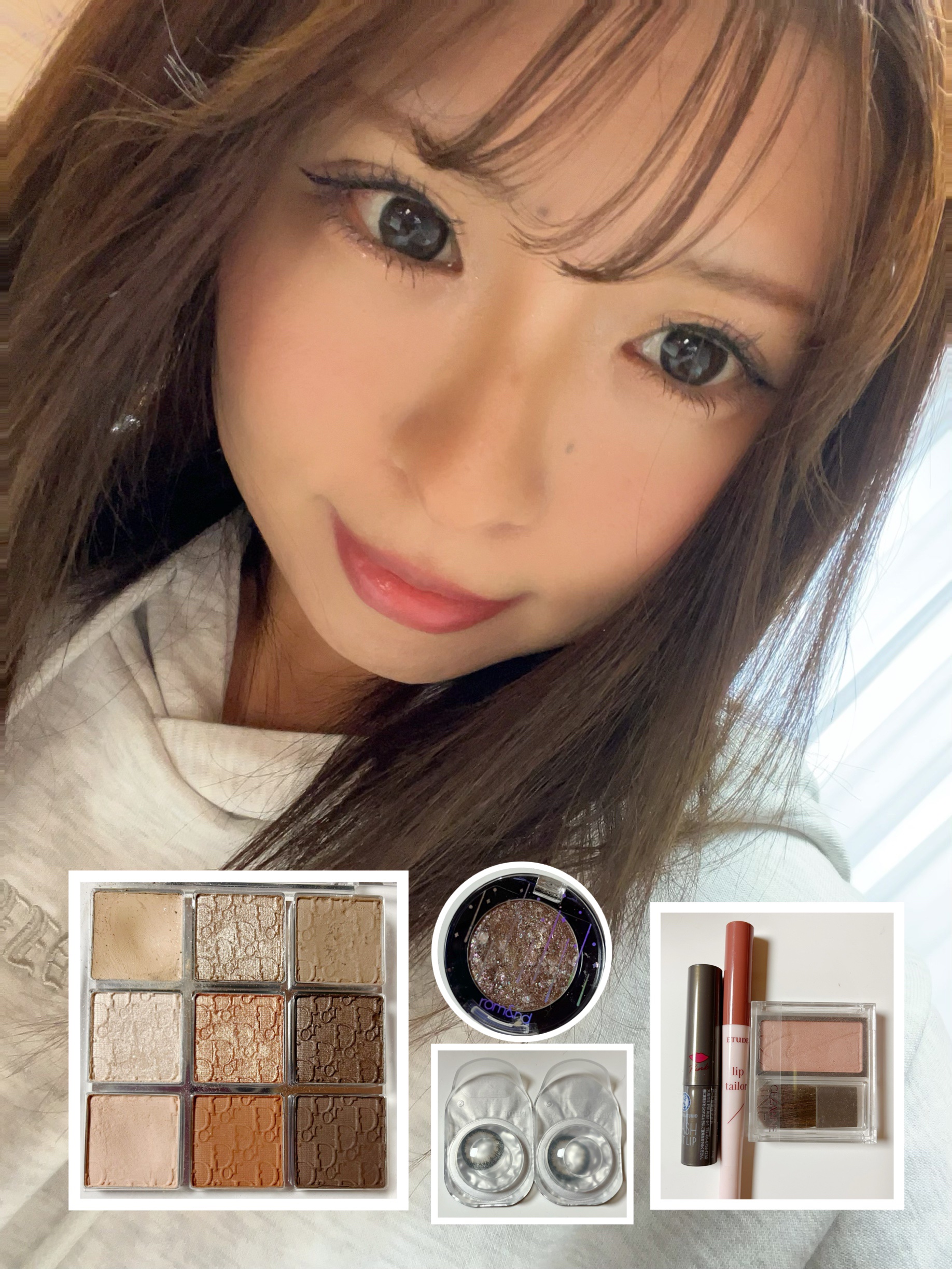 グリッター シャドウ カラー/rom&nd/グリッターを使ったクチコミ（1枚目）