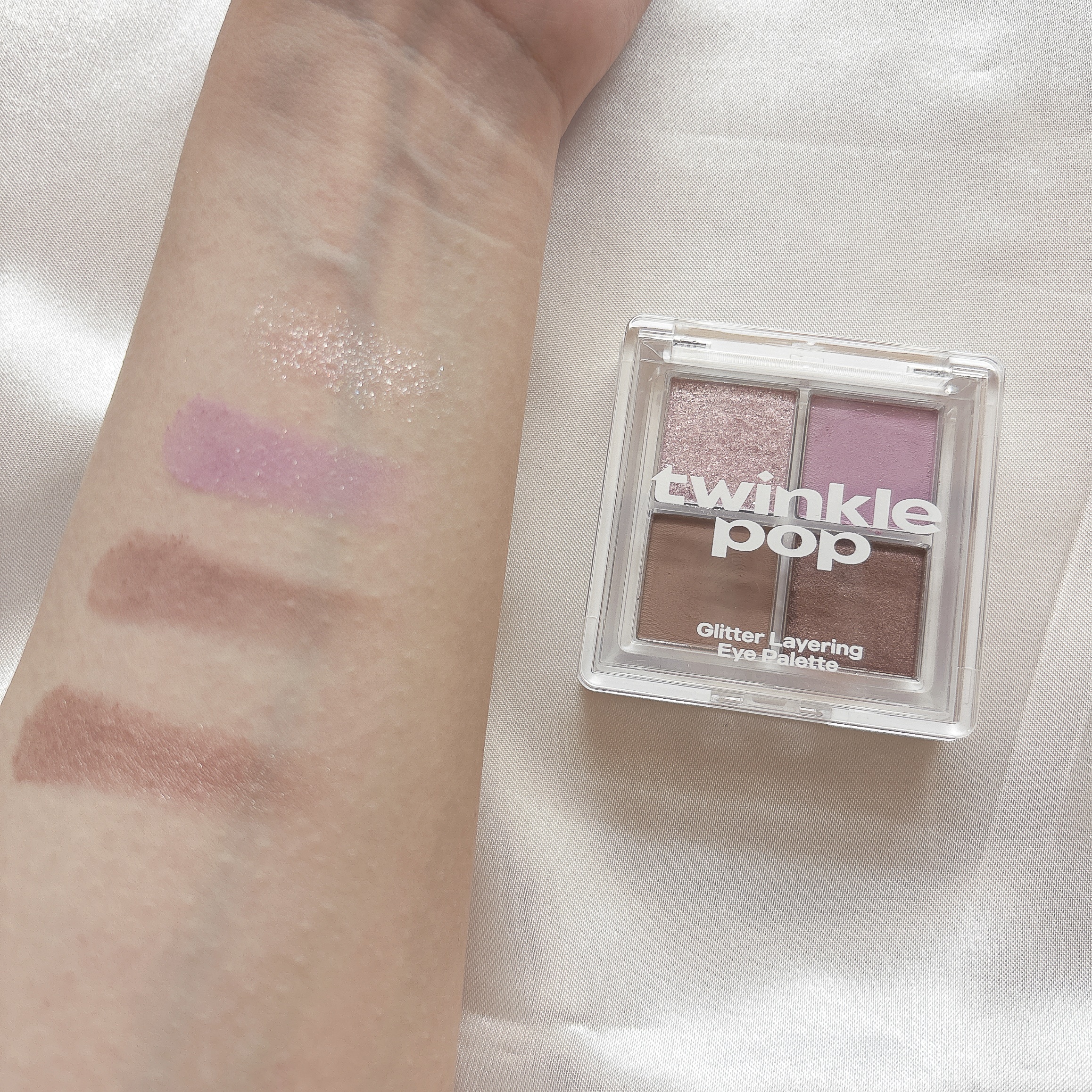 グリッターレイヤリングアイシャドウパレット/TWINKLE POP/アイシャドウパレットを使ったクチコミ（2枚目）