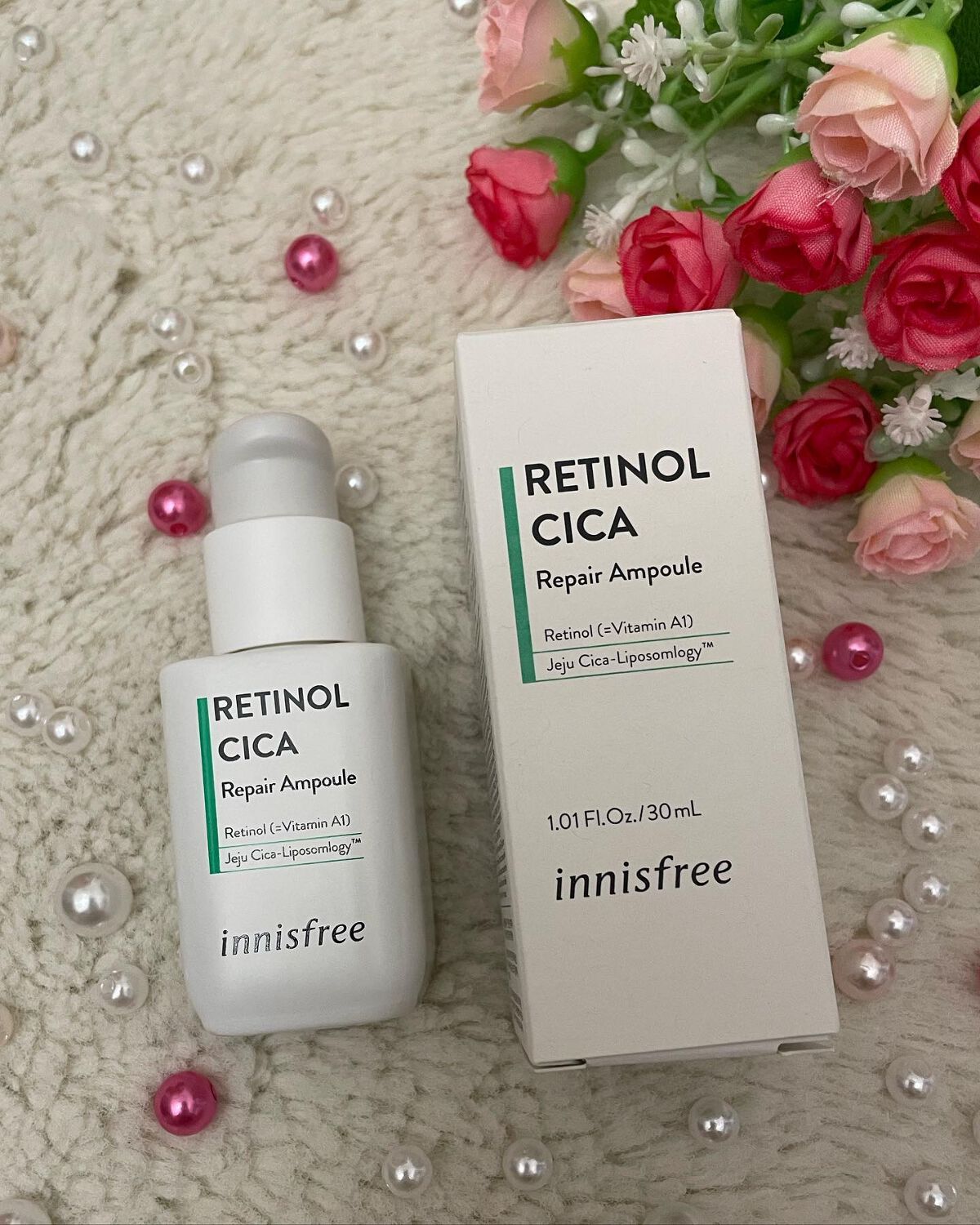 レチノール　シカ　リペア　セラム/innisfree/美容液を使ったクチコミ（2枚目）