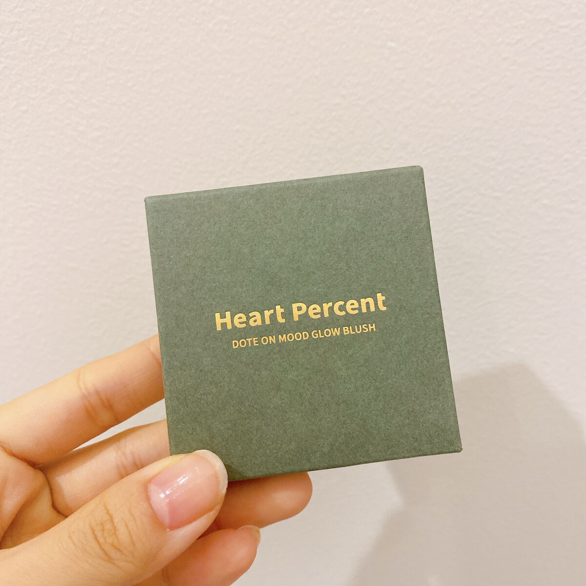 ドットオンムード グロウブラッシュ 01 Rose Plush/Heart Percent/パウダーチークを使ったクチコミ（2枚目）