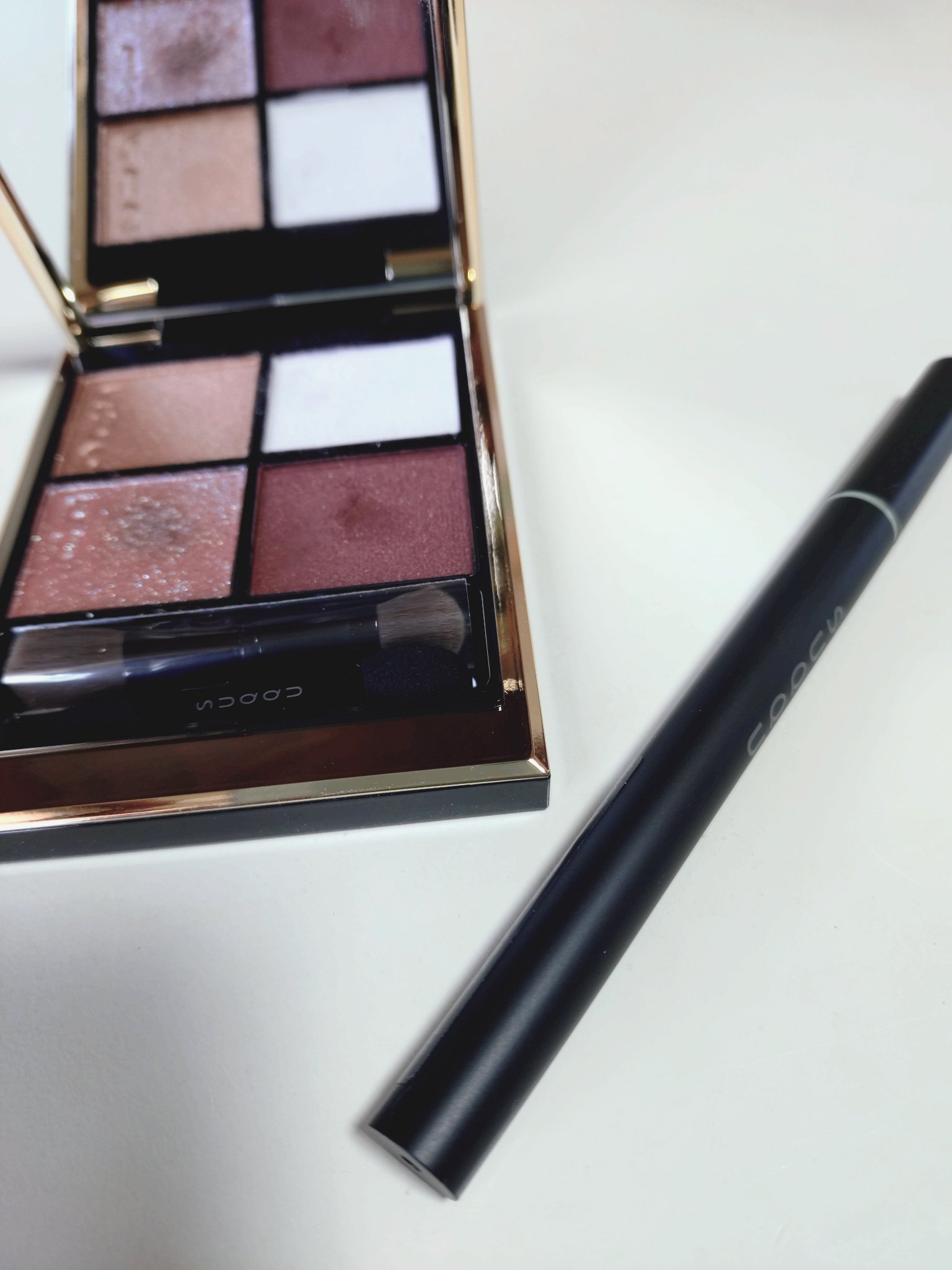 ニュアンス アイライナー 112 グレイッシュモス/SUQQU/リキッドアイライナーを使ったクチコミ（1枚目）