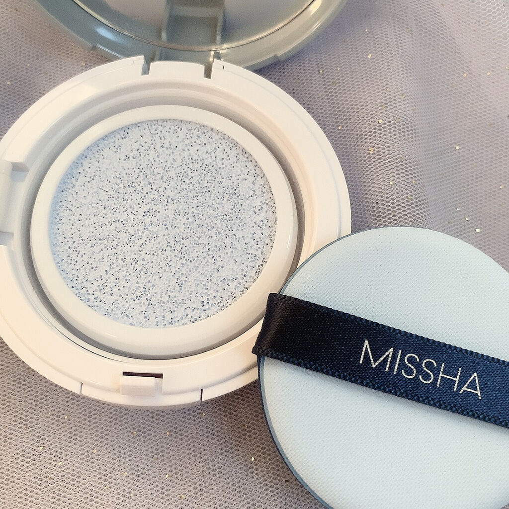 M クッションベース（ブルー）/MISSHA/化粧下地を使ったクチコミ（2枚目）