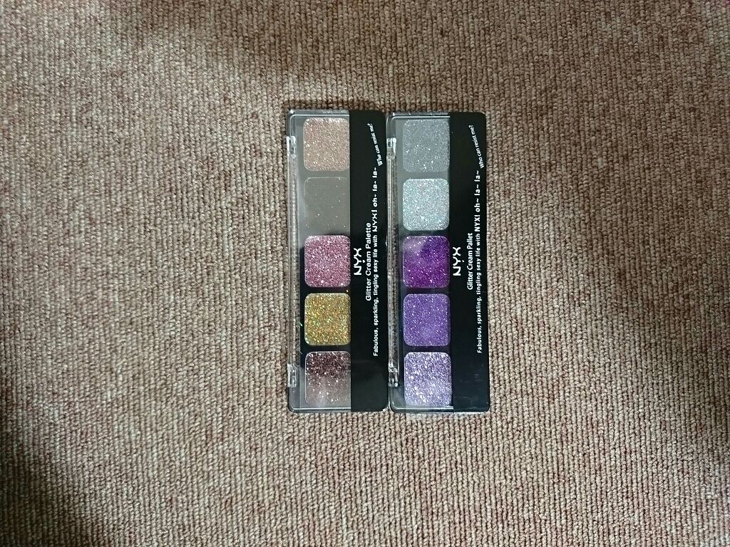 グリッタークリームパレット/NYX Professional Makeup/ジェル・クリームアイシャドウを使ったクチコミ（1枚目）