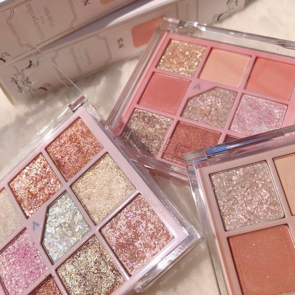 グリッターペディアアイパレット/unleashia/アイシャドウパレットを使ったクチコミ(7枚目)