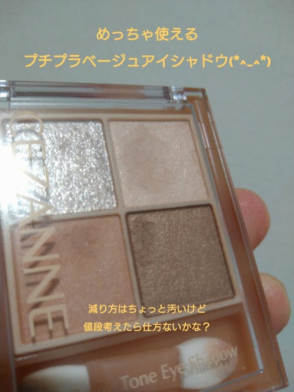 ベージュトーンアイシャドウ/CEZANNE/アイシャドウパレットを使ったクチコミ(1枚目)