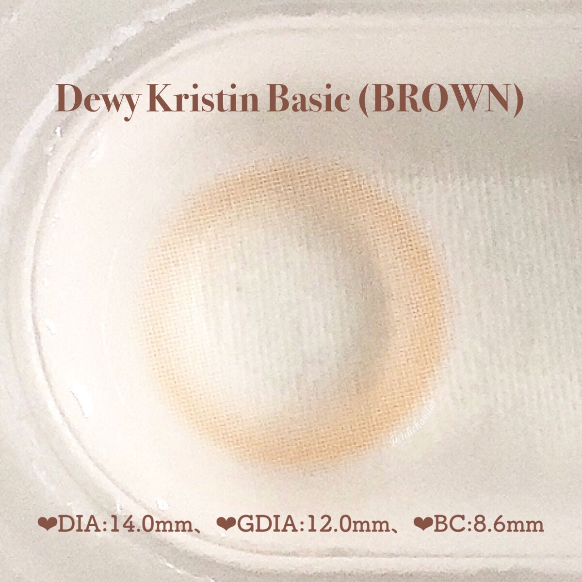 Dewy Kristin Monthly - ブラウン/Hapa kristin/カラーコンタクトレンズを使ったクチコミ(3枚目)