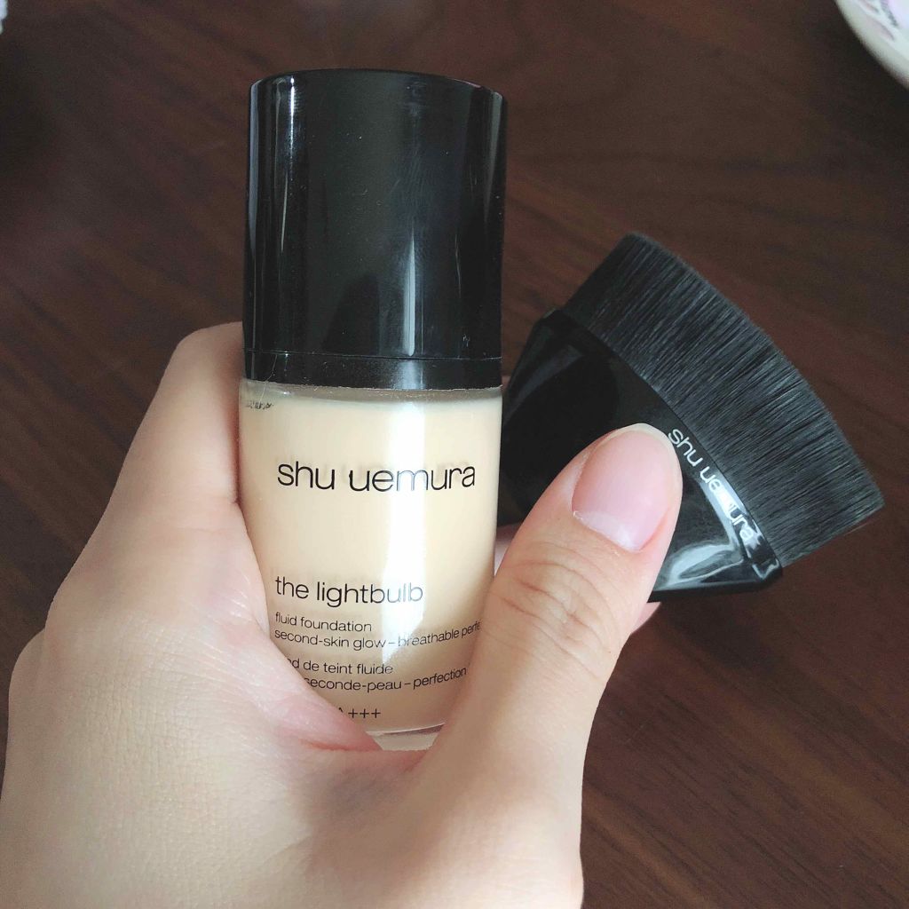 ザ・ライトバルブ フルイド ファンデーション&スポンジ/shu uemura/リキッドファンデーションを使ったクチコミ(1枚目)