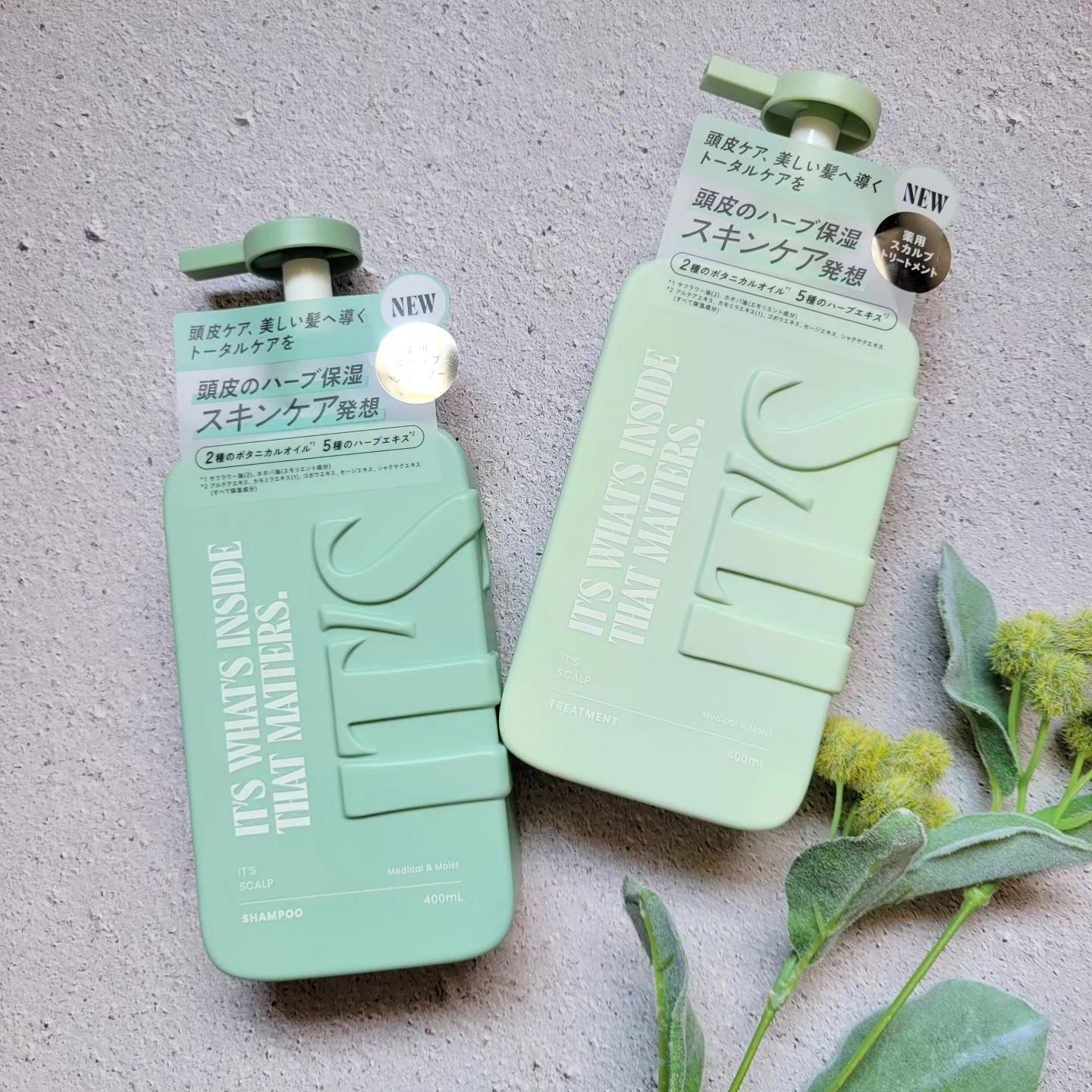 薬用スカルプ メディカルモイスト シャンプー/トリートメント/IT’S WHAT’S INSIDE THAT MATTERS./市販シャンプーを使ったクチコミ（2枚目）