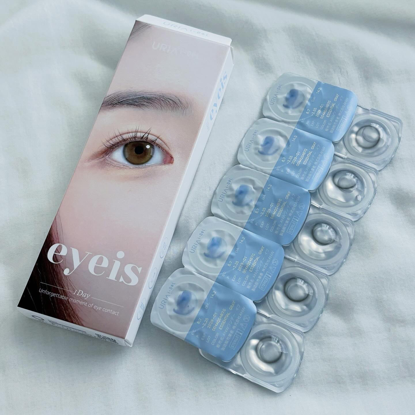 eyeis 1day エッセンシャルグレー/URIA i-DOL/ワンデー（１DAY）カラコンを使ったクチコミ（1枚目）