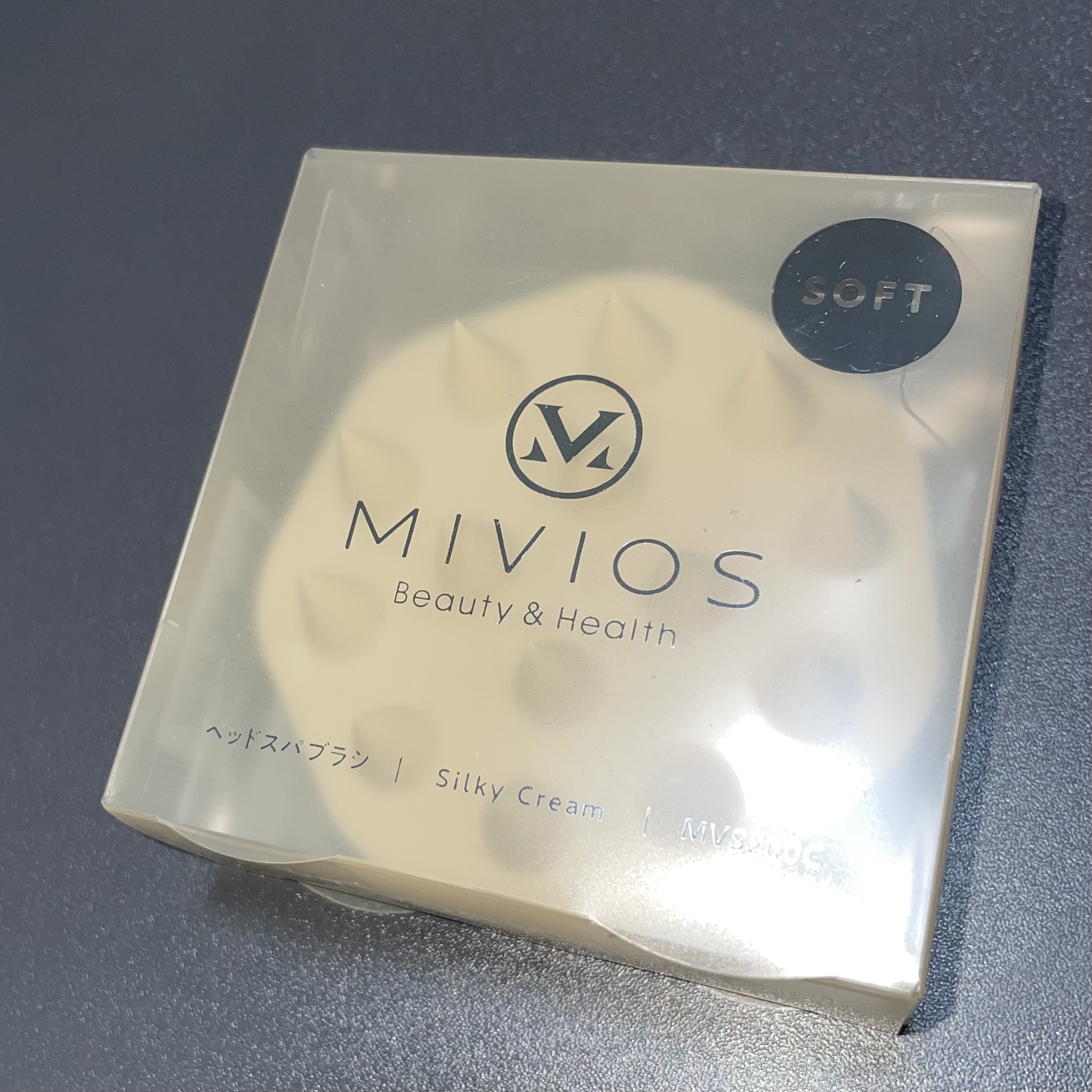 ヘッドスパブラシ/MIVIOS/ヘアケアグッズを使ったクチコミ（2枚目）