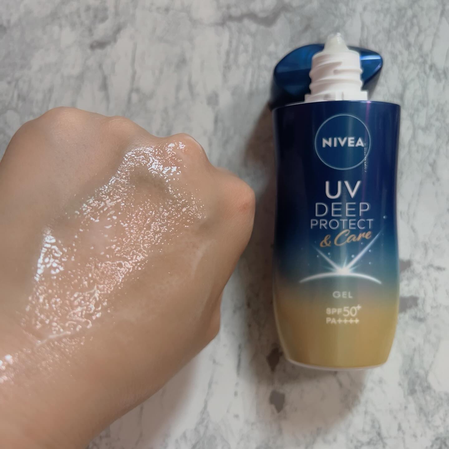 ニベアUV ディープ プロテクト＆ケア ジェル/ニベア/日焼け止めジェルを使ったクチコミ（1枚目）