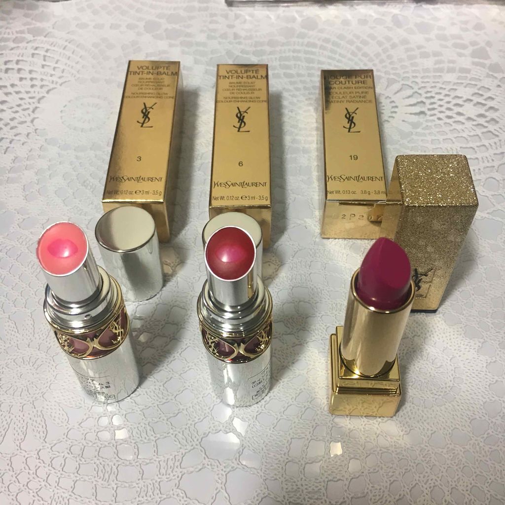 ヴォリュプテ ティントインバーム/YVES SAINT LAURENT BEAUTE/口紅を使ったクチコミ（2枚目）