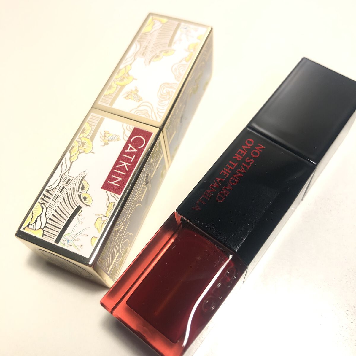 デューイ シロップ ティント 05 OVER THE VANILLA/CLIO/口紅を使ったクチコミ（1枚目）