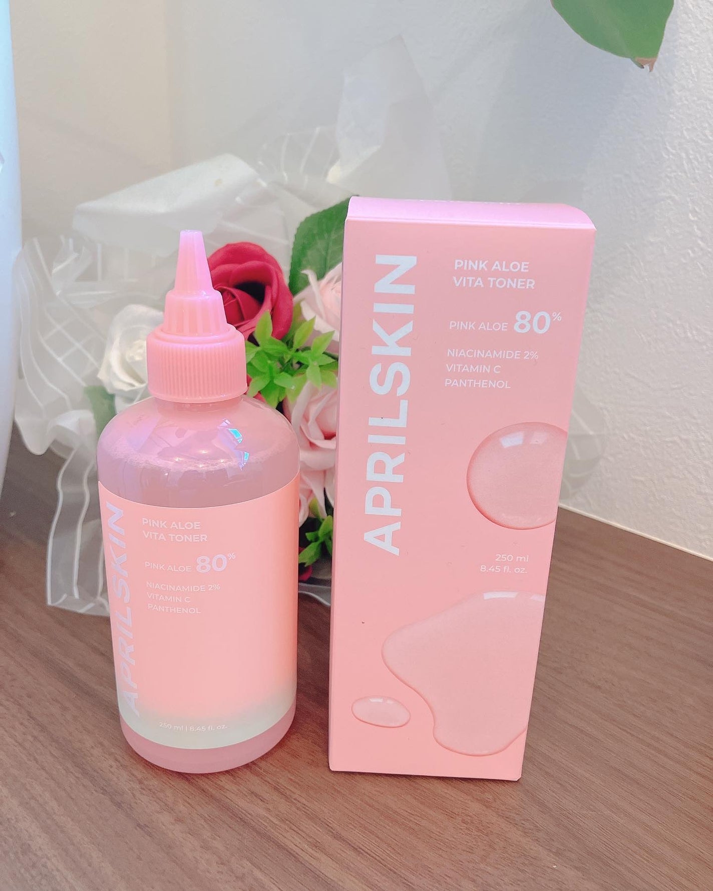 ピンクアロエビタトナー/APRILSKIN/化粧水を使ったクチコミ(8枚目)
