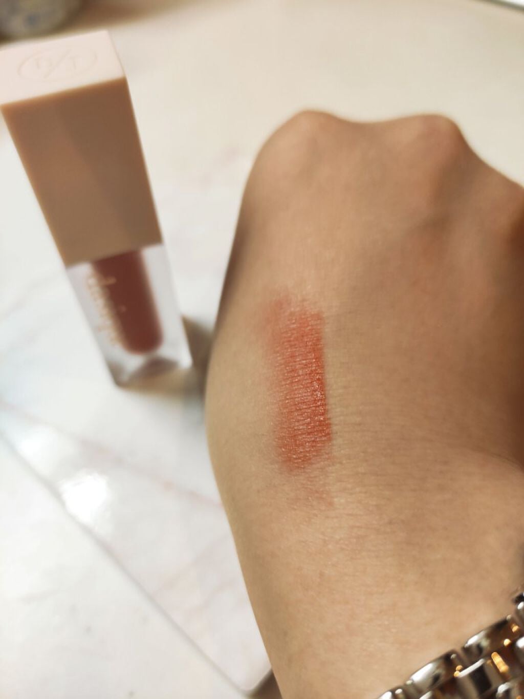 ブラーベルベットティント/dasique/リップティントを使ったクチコミ(3枚目)