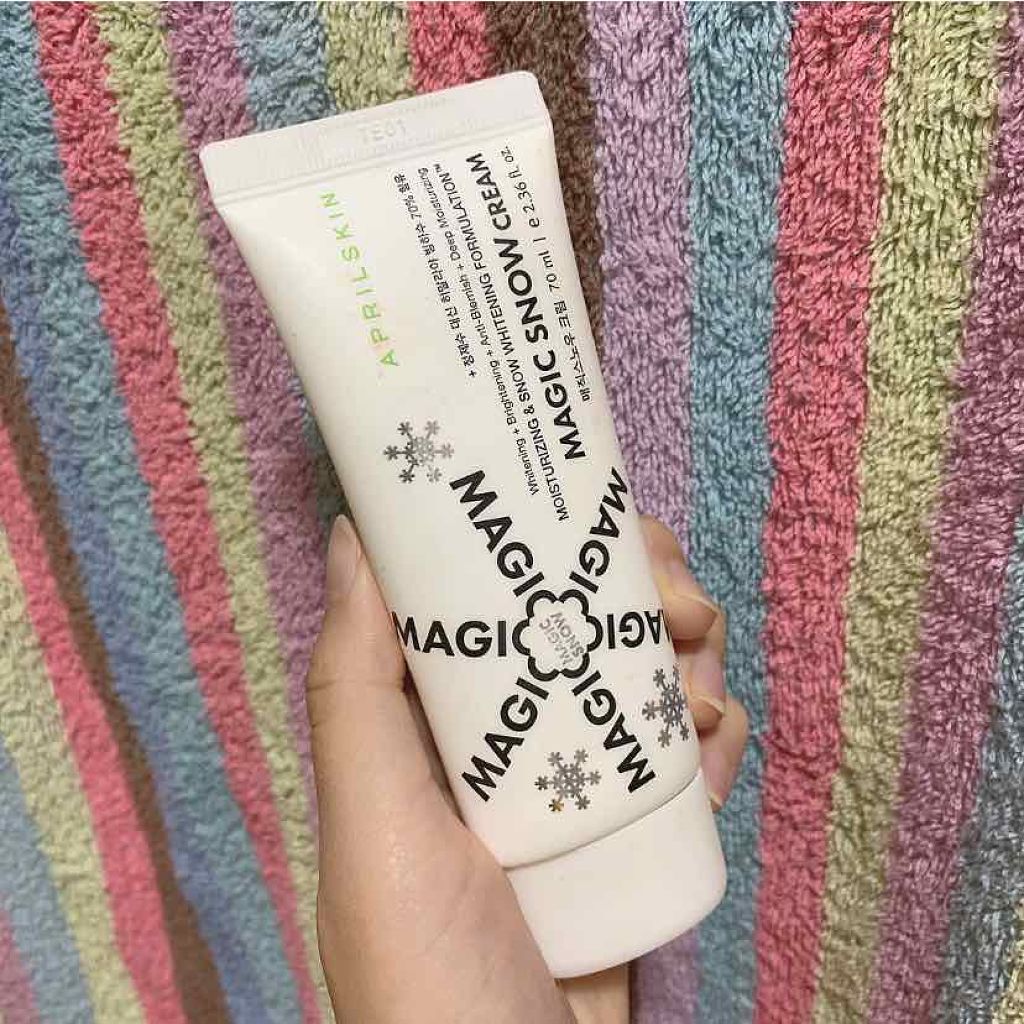 MAGIC SNOW CREAM/APRILSKIN/フェイスクリームを使ったクチコミ(1枚目)