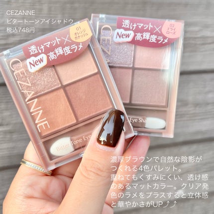 ビタートーンアイシャドウ/CEZANNE/パウダーアイシャドウを使ったクチコミ(2枚目)