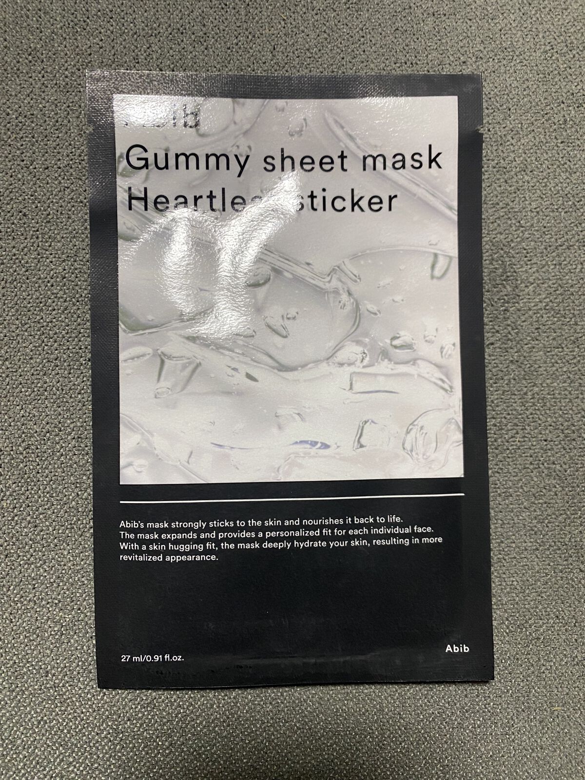 Abib様の
ガムシートマスクパック ドクダミステッカーです🫶🏻✨

【Abib】
Abibは20～30代男女向けのスキンケアブランドです。
’初月’という意味のAbib は、美のサイクルの出発点で、
最も完璧で、純粋な商品を製造するこ