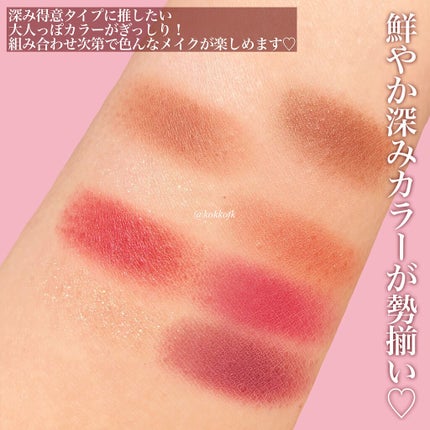 プレイカラー アイシャドウ ワインパーティー【生産終了】/ETUDE/アイシャドウパレットを使ったクチコミ(3枚目)