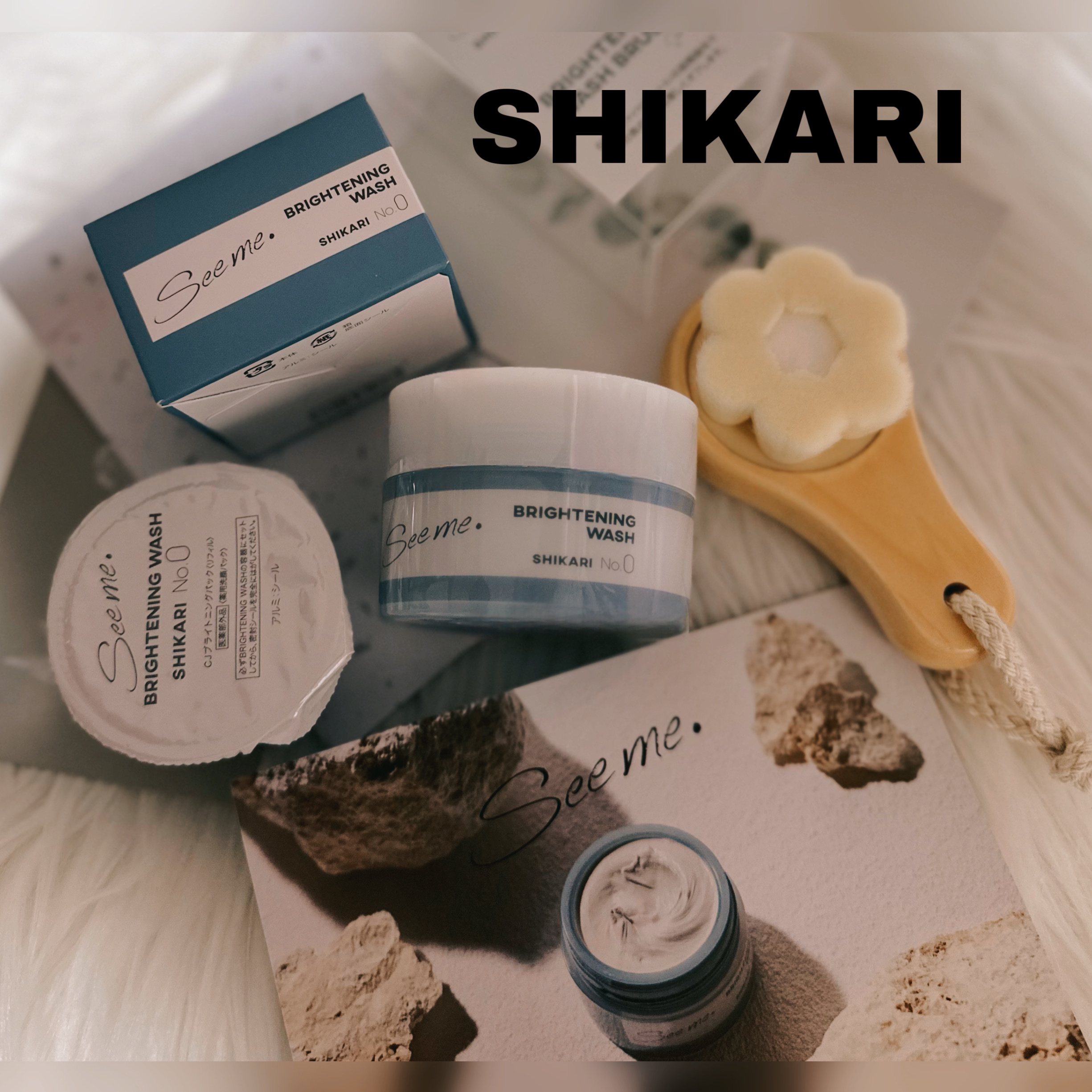 SHIKARI BRIGHTENINGWASH 洗顔料 詰め替え用 60g - 通販 - fairgocare