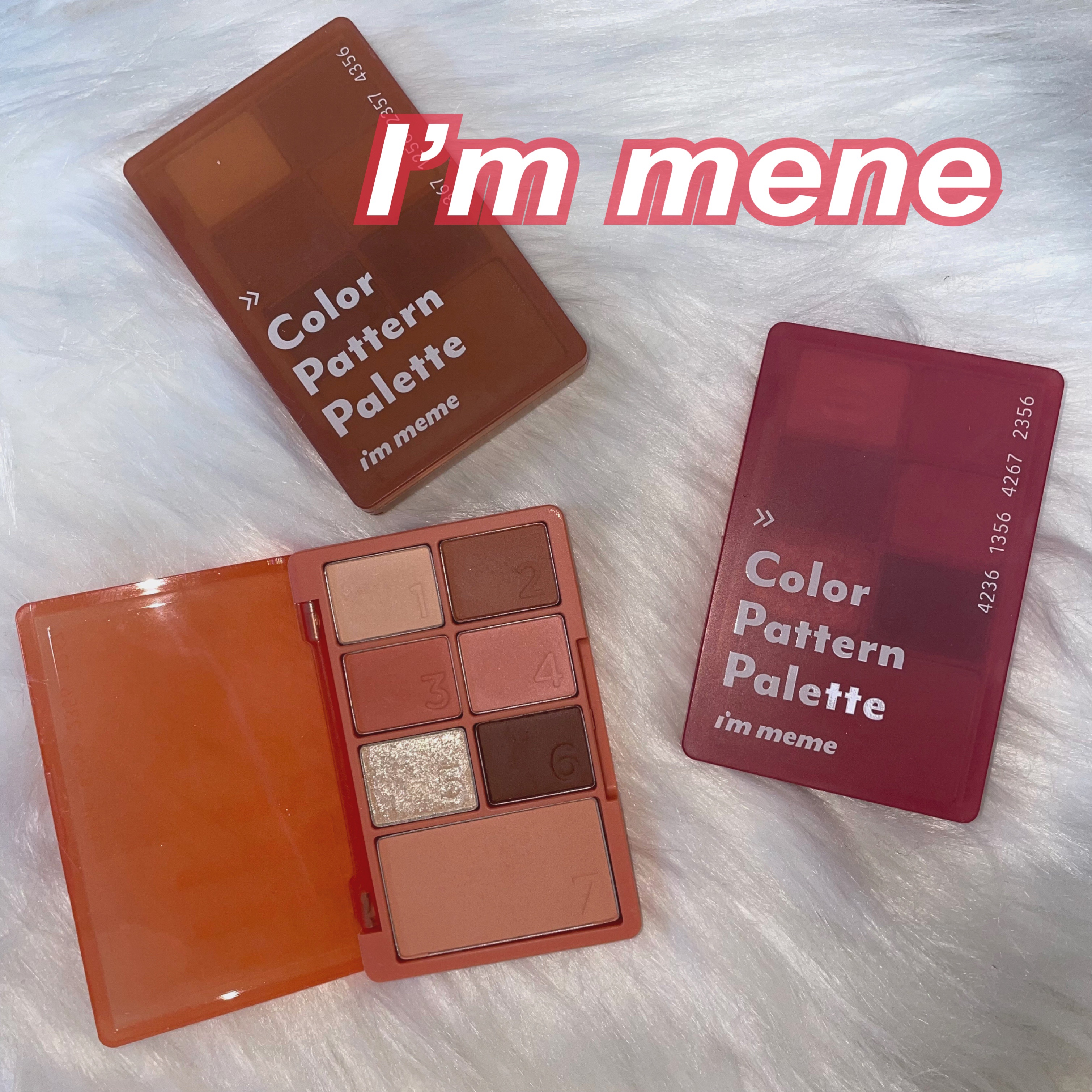 カラーパターンパレット/i’m meme/マルチパレットを使ったクチコミ（1枚目）