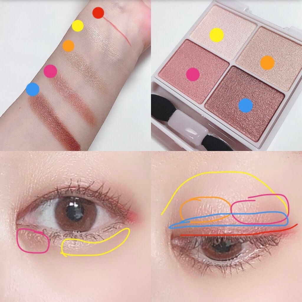 シルキースフレアイズ/キャンメイク/アイシャドウパレットを使ったクチコミ(3枚目)