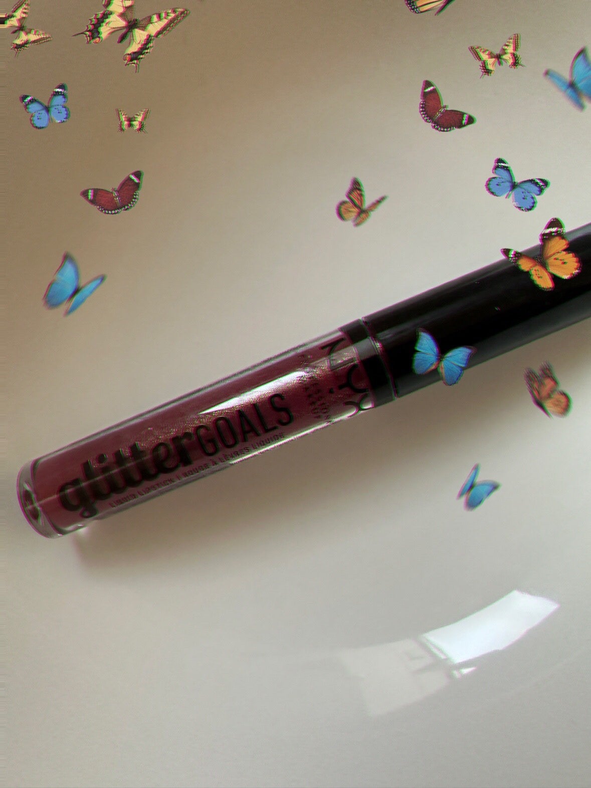 グリッター ゴールズ リキッド リップスティック/NYX Professional Makeup/口紅を使ったクチコミ(1枚目)