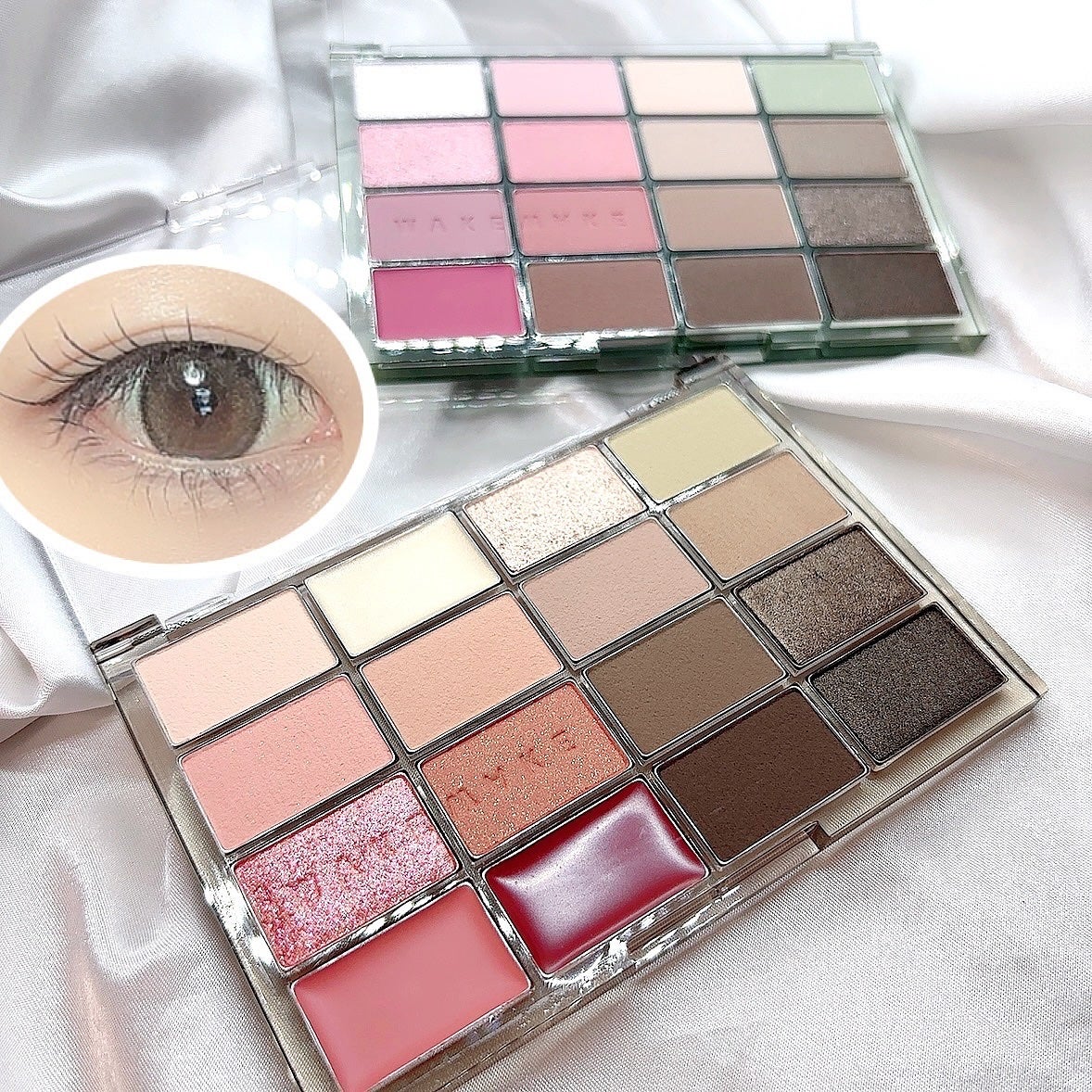 ソフトブラーリングアイパレット/wakemake/アイシャドウパレットを使ったクチコミ(2枚目)