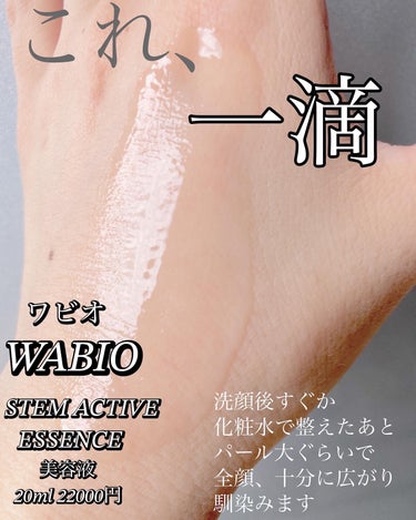 ステム アクティブ エッセンス/WABIO/美容液を使ったクチコミ（4枚目）