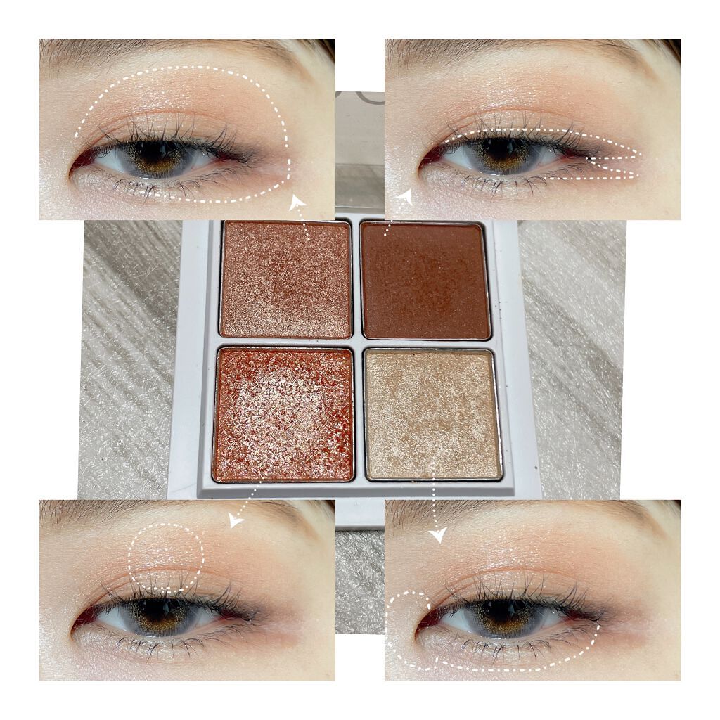 THE アイパレR/b idol/アイシャドウパレットを使ったクチコミ（2枚目）