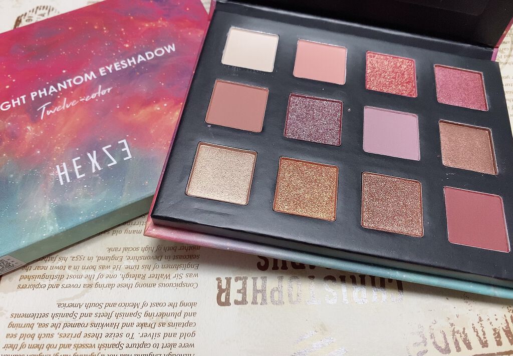HEXZEスターライトファントム１２アイシャドウ０１/HEXZE（ヘックスゼ）/アイシャドウパレットを使ったクチコミ（1枚目）