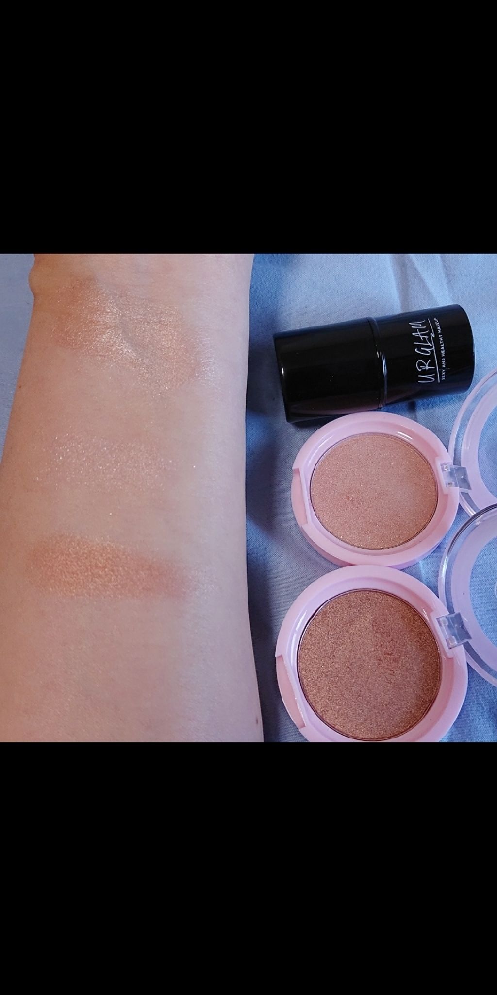 UR GLAM FACE GLOSS STICK/U R GLAM/ジェル・クリームチークを使ったクチコミ(3枚目)