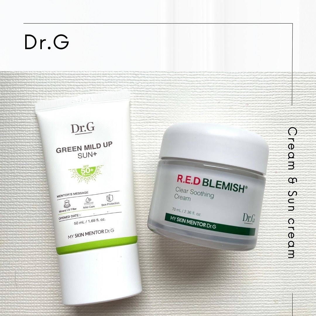 グリーンマイルドアップサンプラス/Dr.G/日焼け止めクリームを使ったクチコミ(1枚目)